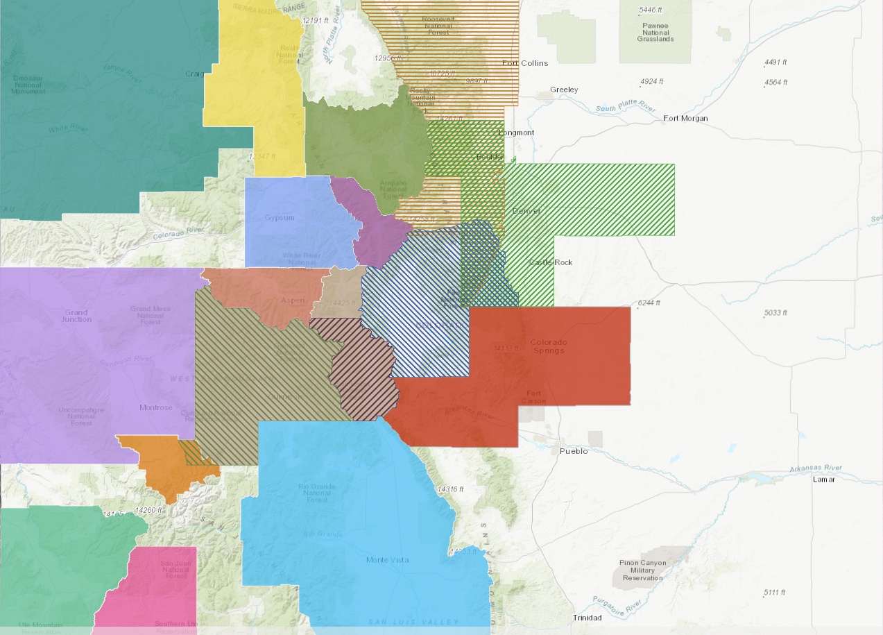 Colorado14ers Map 2024 